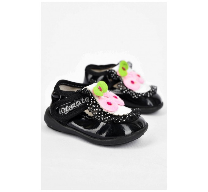 Пінетки дитячі чорного кольору 200074L