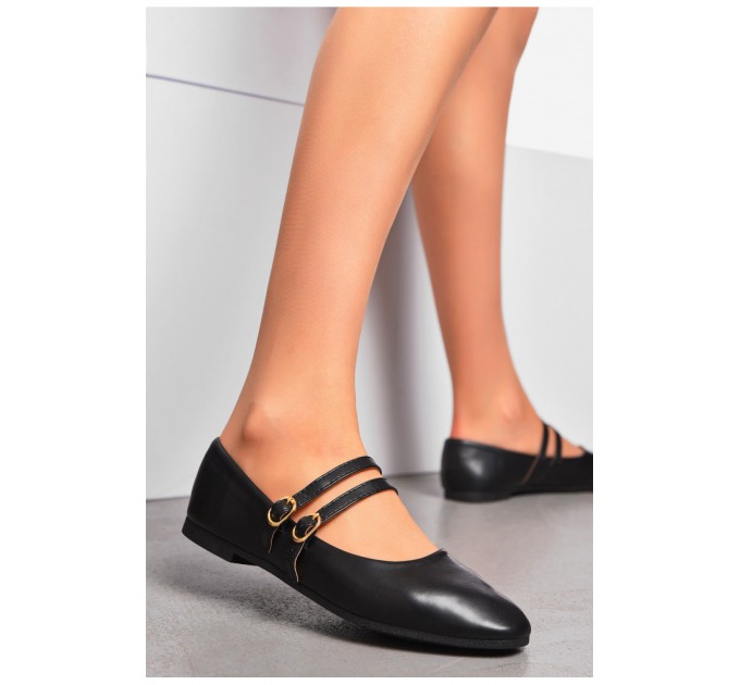 Балетки жіночі чорного кольору 200127L