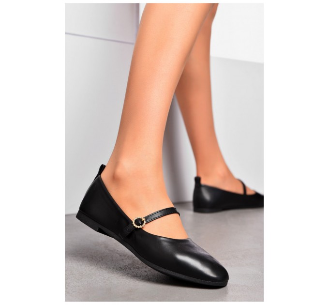 Балетки женские черного цвета 200128L