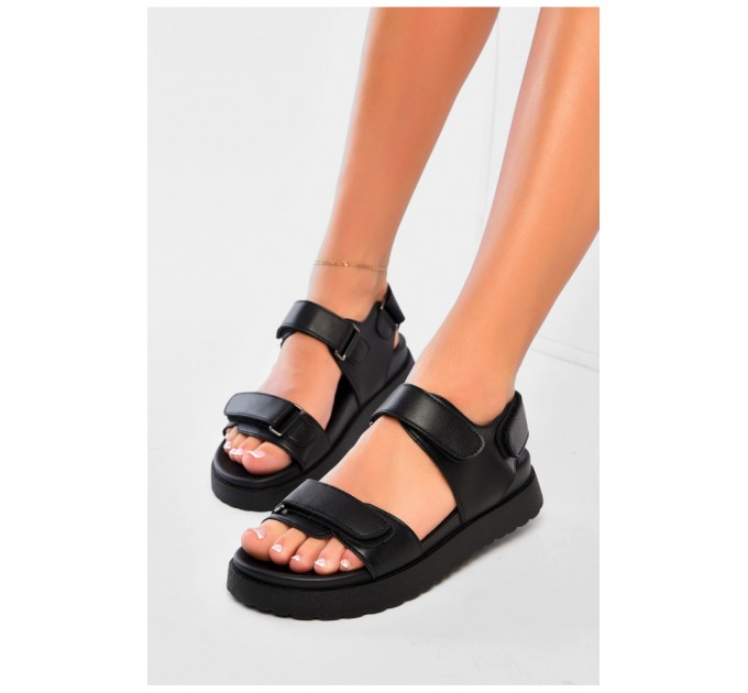 Сандали женские черного цвета 200194L