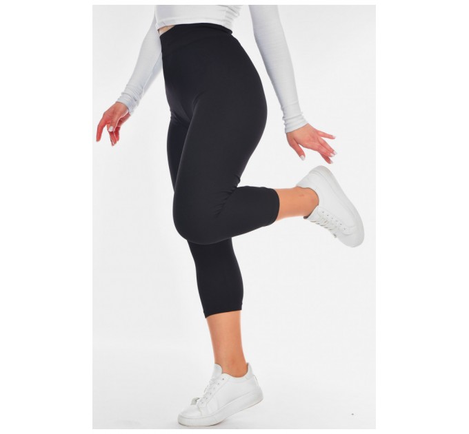 Бриджі жіночі напівбатальні чорного кольору 200353L