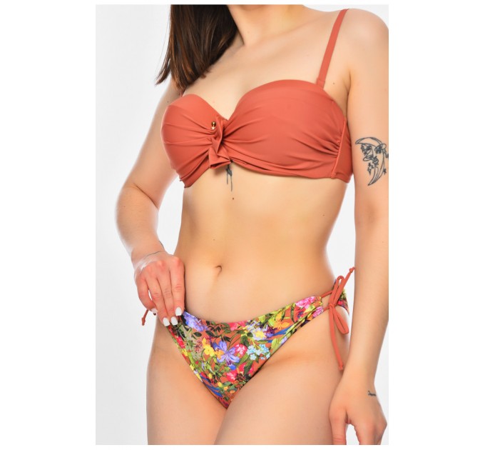 Жіночий купальник теракотового кольору 200443L