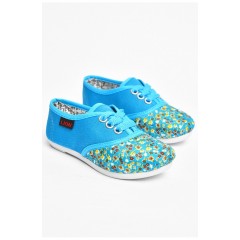 Мокасины детские голубого цвета 200666L