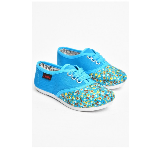 Мокасины детские голубого цвета 200666L
