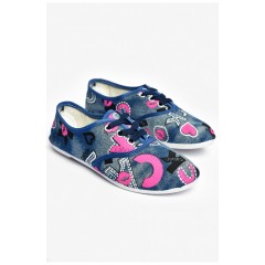 Мокасини дитячі синього кольору джинс 200702L