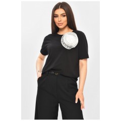 Футболка жіноча чорного кольору 200731L