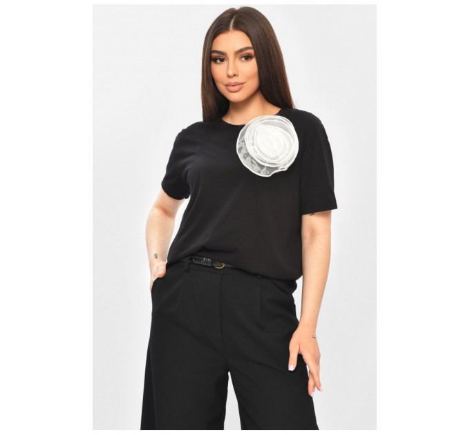 Футболка жіноча чорного кольору 200731L
