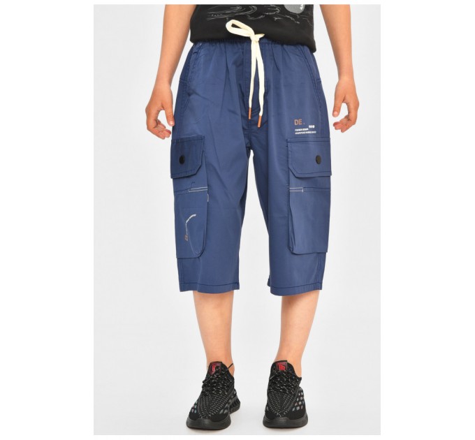 Бриджі підліткові для хлопчика темно-синього кольору 200752L