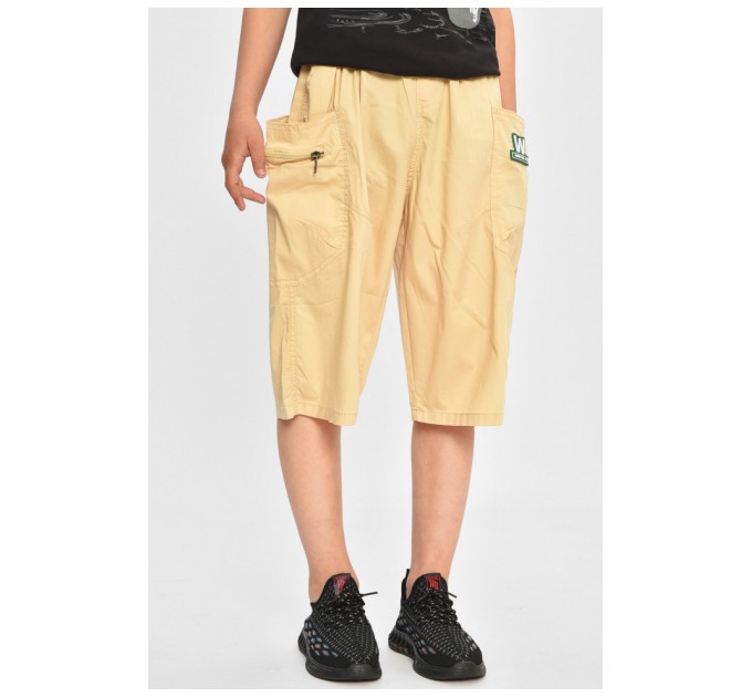 Детские бриджи для мальчика бежевого цвета 200753L