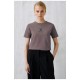 Футболка жіноча сірого кольору 200887L