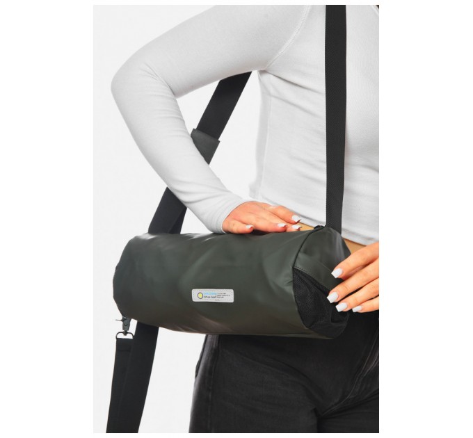 Сумка жіноча спортивна темно-сірого кольору 201261L