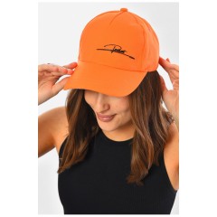 Кепка жіноча помаранчевого кольору 201272L
