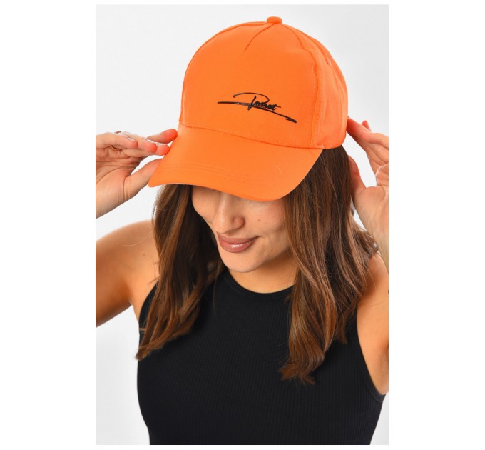 Кепка жіноча помаранчевого кольору 201272L