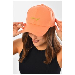 Кепка женская персикового цвета 201291L