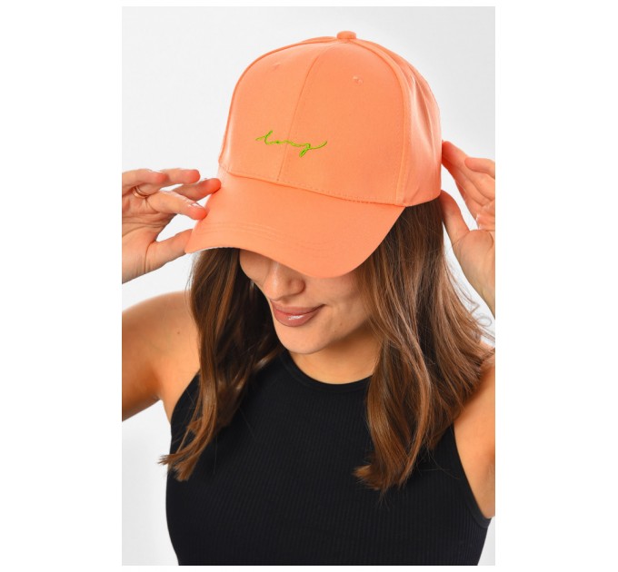 Кепка женская персикового цвета 201291L