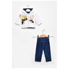 Костюм дитячий для хлопчика білого кольору 201652L