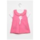 Сарафан+футболка дитячі для дівчинки світло-рожевого кольору 201680L