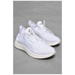 Кросівки чоловічі білого кольору на шнурівці 201789L