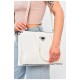 Сумка женская из экокожи белого цвета 201798L