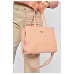 Сумка женская из экокожи светло-розового цвета 201799L