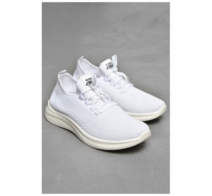 Кросівки чоловічі білого кольору на шнурівці 202151L