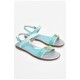 Босоніжки для дівчинки блакитного кольору 202183L