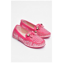 Мокасини дитячі для дівчинки рожевого кольору 202340L
