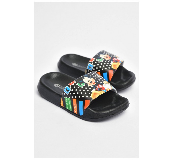 Шльопанці дитячі чорного кольору 202500L