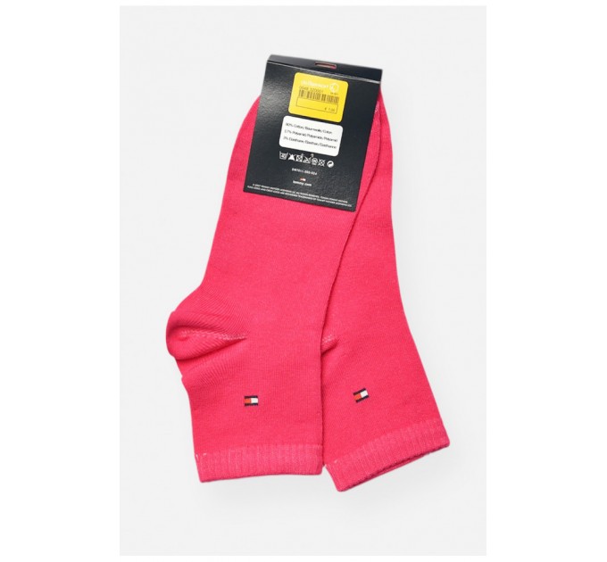 Шкарпетки жіночі демісезонні малинового кольору 202773L