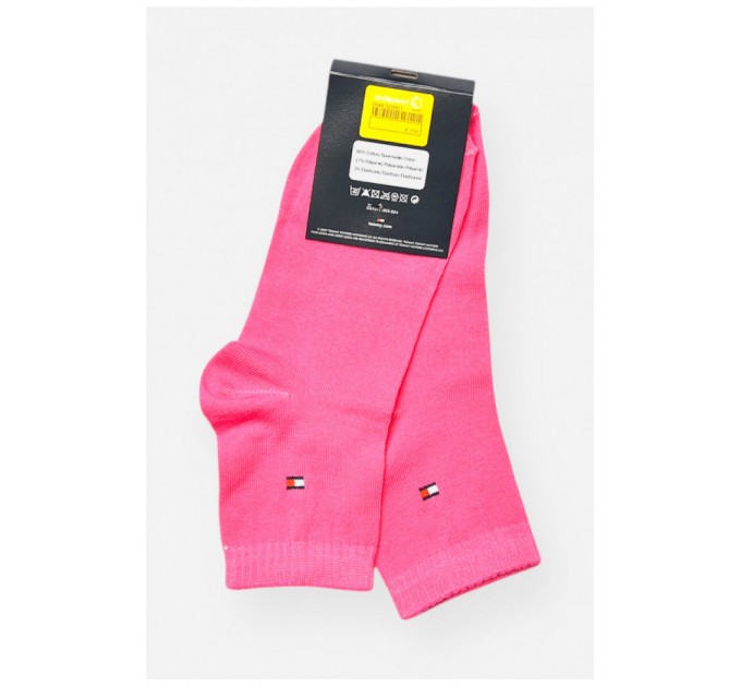 Шкарпетки жіночі демісезонні рожевого кольору 202774L