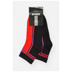 Шкарпетки жіночі демісезонні чорно-червоного кольору 202806L Шкарпетки жіночі демісезонні чорно-червоного кольору 202806L