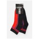 Шкарпетки жіночі демісезонні чорно-червоного кольору 202806L