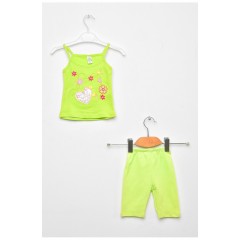 Костюм детский для девочки салатового цвета 203110L