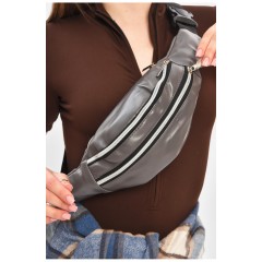 Бананка жіноча сірого кольору 203233L