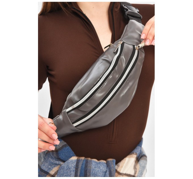 Бананка жіноча сірого кольору 203233L