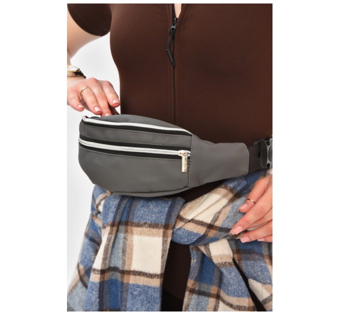 Бананка жіноча темно-сірого кольору 203239L