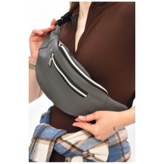 Бананка жіноча сірого кольору 203261L