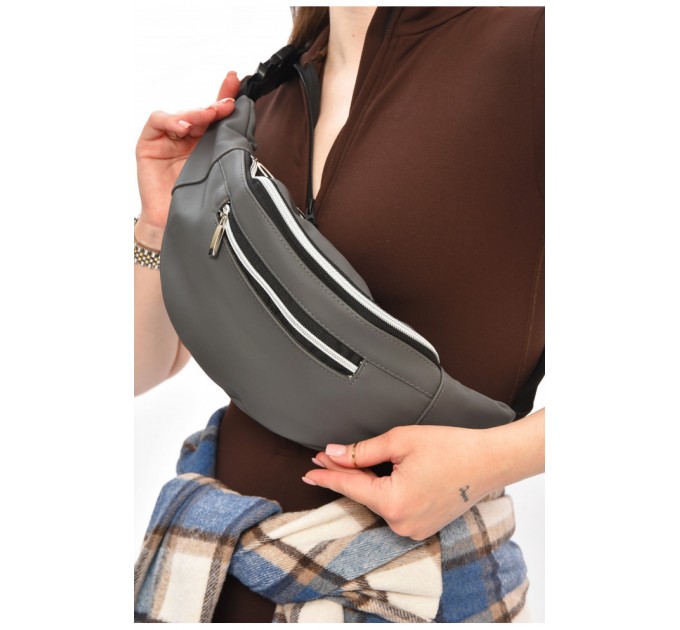 Бананка жіноча сірого кольору 203261L