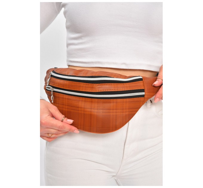 Бананка жіноча коричневого кольору 203317L