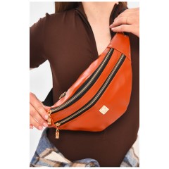 Бананка жіноча коричневого кольору 203334L Бананка жіноча коричневого кольору 203334L