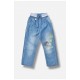 Джинси дитячі для дівчинки синього кольору 203397L