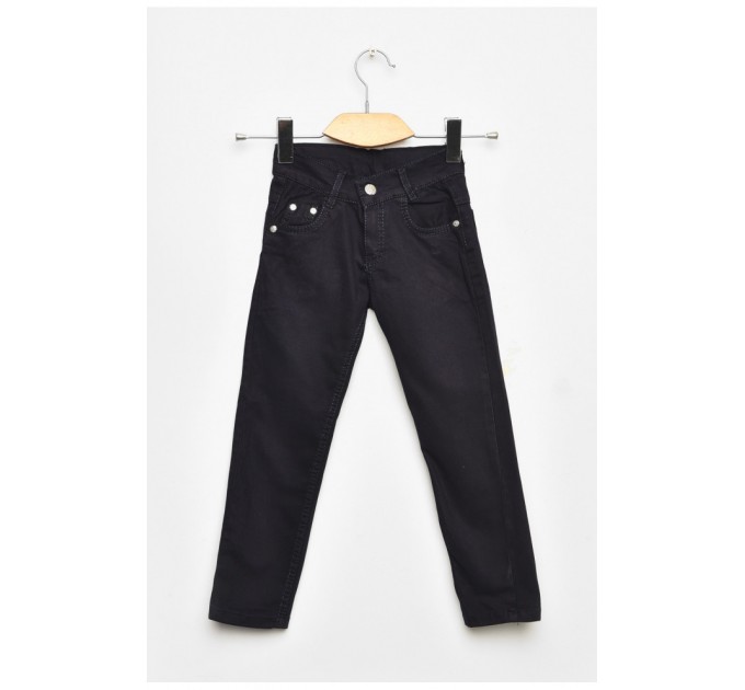 Детские брюки для мальчика темно-синего цвета 203415L