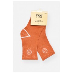 Шкарпетки дитячі демісезонні теракотового кольору 203598L