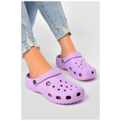 Крокси жіночі бузкового кольору 203694L