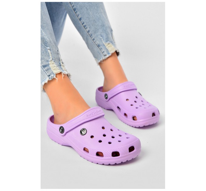 Крокси жіночі бузкового кольору 203694L