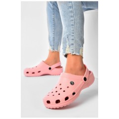 Кроксы женские розового цвета 203695L