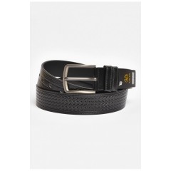 Ремень мужской черного цвета размер 113*3,5 см 203909L