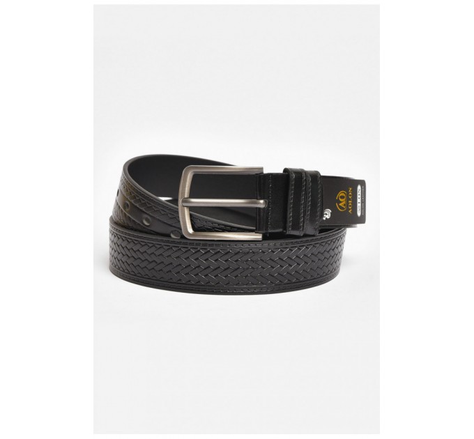 Ремінь чоловічий чорного кольору розмір 113*3,5 см 203909L