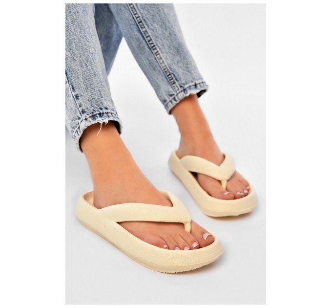 Вьетнамки женские пена молочного цвета 203932L