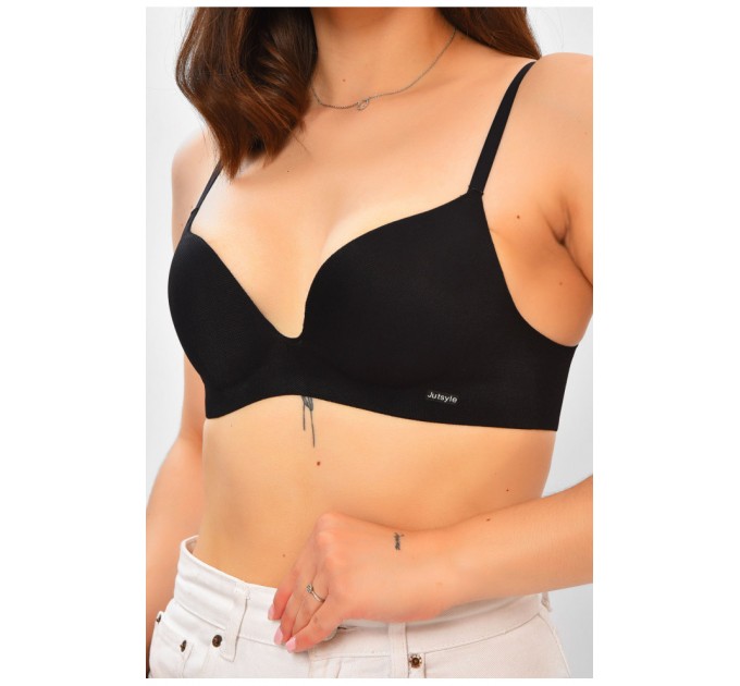 Бюстгальтер безшовний чорного кольору чашка В 204131L
